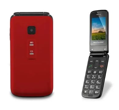  - Celulares - vermelho - Central - unidade    Cod. CELULAR MULTI FLIP VITA P9021
